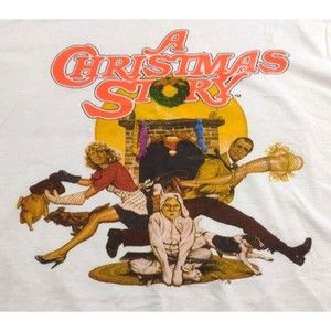 T-Shirt "A Christmas Story"  Movie Shirt White Men's Size M
